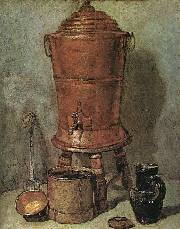 Jean Baptiste Simeon Chardin The Copper Cistern oil painting image